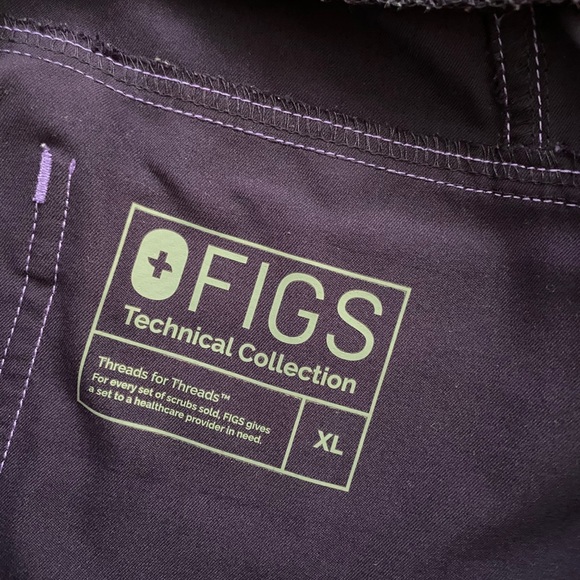 Figs Purple Moca Jogger Pants XL - Picture 2 of 3